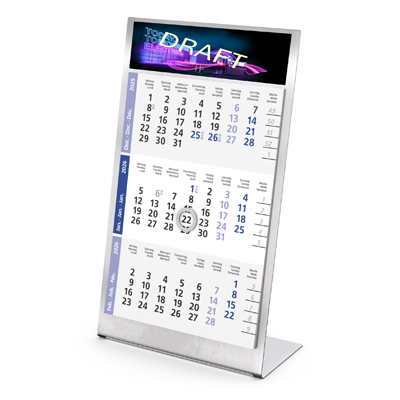 Desktop Steel Calendar 2026